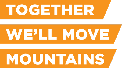 Together we'll move mountains
